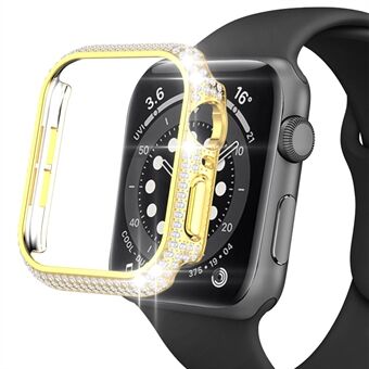 Til Apple Watch Series 1/2/3 38 mm Rhinestones Design-etui Stødsikker, udhulet hårdt pc-beskyttelsescover