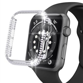 Til Apple Watch Series 1/2/3 42 mm Rhinestones Design Ridsefast, udhulet hårdt pc-beskyttelsescover