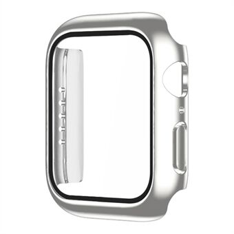 Electroplating Watch Case for Apple Watch Series 6/5/4 40mm/SE 40mm, Hard PC Shell with Dustproof Button Cover and Tempered Glass Film