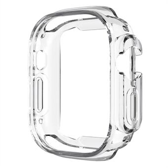 Til Apple Watch Ultra 49mm Transparent TPU Urkasse Ramme Anti-ridse Halv Body Cover Protector