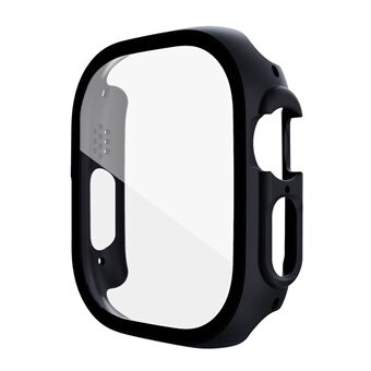 Til Apple Watch Ultra 49 mm hårdt pc-etui med skærmbeskytter af hærdet glas samlet ridsefast beskyttelsescover