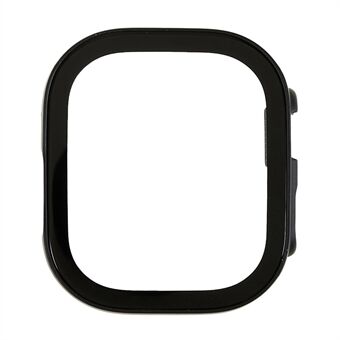Til Apple Watch Ultra 49 mm poleret urkasse med silketryk Skærmbeskytter af hærdet glas Anti-drop hårdt pc-cover