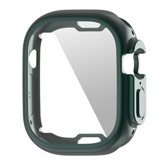 Til Apple Watch Ultra 49 mm blødt gennemsigtigt TPU-beskyttende etui Elektroplettering Metalfarvet rammedæksel