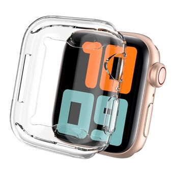 AHASTYLE WA05 2 STK til Apple Watch SE (2022) 44 mm / SE 44 mm / Series 4 / 5 / 6 44 mm HD Transparent TPU Smart Watch Ramme Cover Beskyttelsesetui