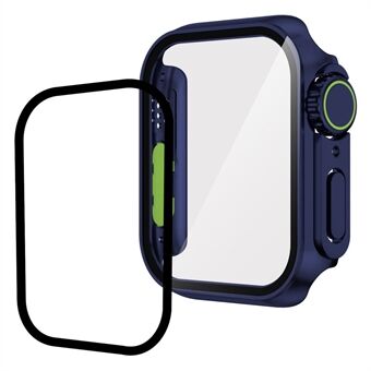 Til Apple Watch Series 6 / 5 / 4 / SE / SE (2022) 40 mm hårdt pc-urkassecover med hærdet glasskærmbeskytter