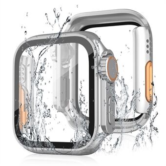Til Apple Watch Series 6/5/4/SE/SE (2022) 40 mm vandtæt, faldsikker pc-urkasse med skærmbeskytter i hærdet glas