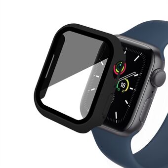 Til Apple Watch Series 6 / 5 / 4 / SE / SE (2022) 40 mm mat PC Watch Case med anti-spion hærdet glasfilm