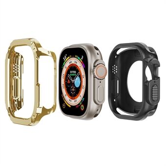 Til Apple Watch Ultra 49 mm Watch Case PC+TPU Anti-ridsebeskyttende cover