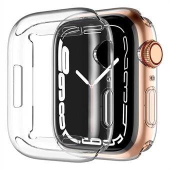 Til Apple Watch SE (2022) 44 mm gennemsigtig urkasse Quick Release TPU-cover Stødsikker Smart Watch Beskyttelsesetui
