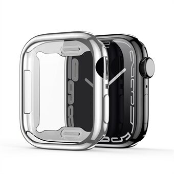 For Apple Watch Series 4/5/6/SE 44mm DUX DUCIS Somo Series Electroplated Protector Bumper Frame Anti-Scratch TPU Shell