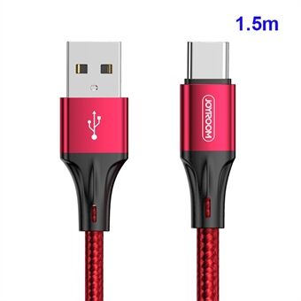 JOYROOM 1,5 M nylonflettet Type-C USB Data Sync opladerledning til Samsung Huawei Xiaomi