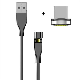 2M Magnetisk Type-C USB Data Sync opladerkabel til Samsung Huawei Xiaomi