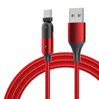 ZFXCT-WYA09 Winding Series 3A USB til Type-C 180° roterende albue opladningsdatakabel, 2M