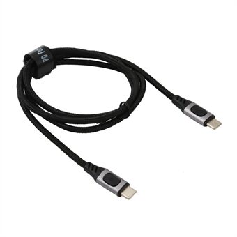 100W USB C til USB Type C-kabel PD 5A Hurtigopladning USB-C-ledning 1 m opladerledning til Huawei Xiaomi