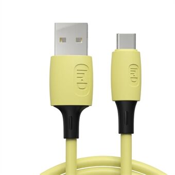 ENKAY 3A USB til Type-C hurtigopladning silikonekabel Dataledning 1,8m