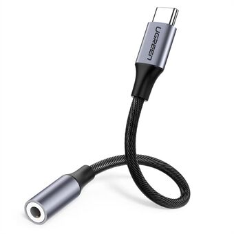 UGRREN USB Type-C til 3,5 mm hun-hovedtelefonstik-adapter Aux-lydkabel