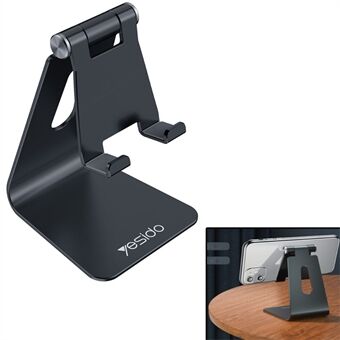 YESIDO C96 Aluminiumslegering Anit-Skid Mini Desktop Mount Universal Holder Stand til mobiltelefon og 8-tommer tablet