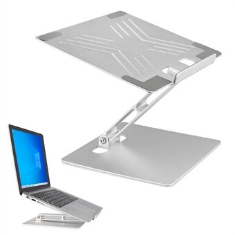 Skridsikre stationære bærbare computerstativ Aluminiumslegering Stand Justerbar bærbar notebookholder til Macbook Pro/- 17" computere - Sølv
