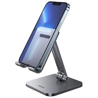 UGREEN Stand Foldbart bordtelefonstativ i aluminium Skridsikret justerbar tabletholder til iPhone 13 Pro Max/Galaxy S21 S20/Huawei P30 Pro/P20/Redmi Note10