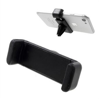 Bærbar bil Air Vent Mount Stand til iPhone Samsung LG etc, Bredde: 60-85mm - Sort