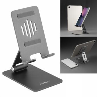 Stand PS7 desktop foldetelefonstativ Bærbar telefonholder i aluminiumslegering med justerbar synsvinkel til iPhone Samsung - Space Grey