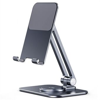 YOOBAO L05 Universal Aluminiumslegering Roterbar Mobiltelefon Tablet Holder Desktop Bracket Stand - Mørkegrå