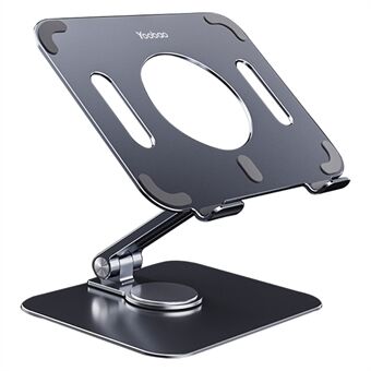 YOOBAO P62 360 graders roterbart Stand skrivebordsbeslag Aluminiumslegering foldestativ til tablet med 14"