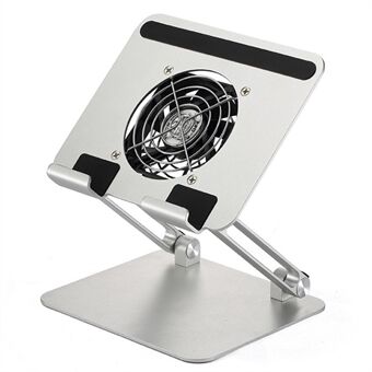 D56-4 Aluminiumlegeret Tabletstander med køleventilator til iPad Foldbar bordstolpe