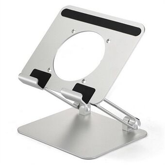 D56-3 For iPad Sammenklappeligt beslag i aluminiumslegering til skrivebordet til tablet inden for 12,9 tommer.