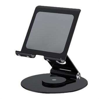 P57 Multifunktionel skrivebords-telefonholder Foldbar 360° roterende metal-tablet-holder til live-streaming.
