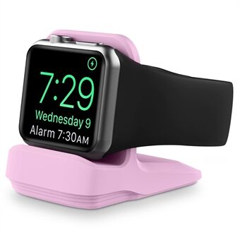 A040 til Apple Watch silikone opladerholder. Skrivebords smart ur-opladerstander base.