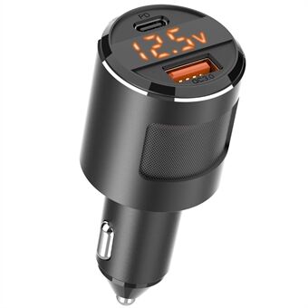 SC01 USB Car Charger 18W QC3.0 65W PD Type C Dual Ports Car Fast Charger Adapter