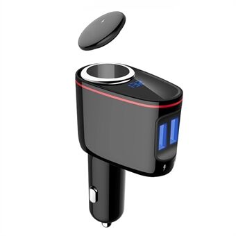 LOHEE S-06A Dual USB Car Charger Voltage Detection Cigarette Lighter Socket Charge Adapter