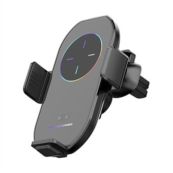 A7S Wireless Car Charger Auto Sensing Clamp Car Air Vent Outlet Phone Mount Holder Magnetic Charging Station