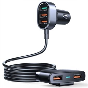Smart Fast Charging Biloplader - 5 Porte USB (45W, QC3.0)