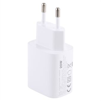U085 20W USB+Type C Fast Charging Wall Charger Travel Power Adapter