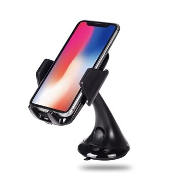 WH-05 Suction Cup Car/Desktop Qi Wireless Charging Pad Phone Holder Mount for iPhone X/8/8 Plus etc.