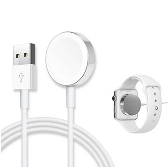 A2 316L Stainless Steel Back Cover USB Magnetic Charging Cable Cord Wireless Fast Charger Portable Watch Charger [Support FOD Function] for Apple Watch Series 5/4 44mm 40mm / 3/2/1 38mm 42mm