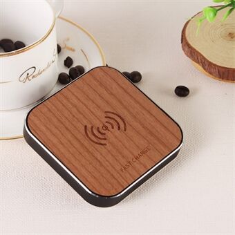 Wooden Wireless Charger Charging Dock Station 15W QI Fast Charging for Huawei Samsung iPhone
