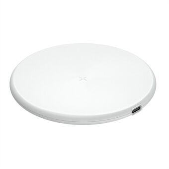 W52 Desktop Ultra-Thin Round Qi Wireless Charger Pad 15W Fast Charging Base for iPhone Huawei