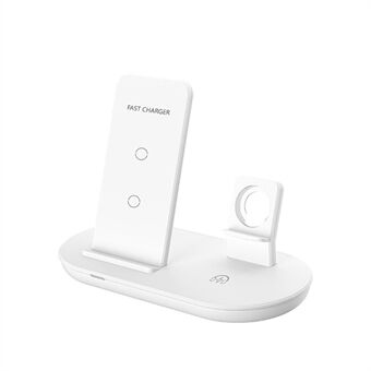 K3 3 in 1 15W Fast Charging Wireless Charger Stand Bracket for iPhone Airpods Apple Watch