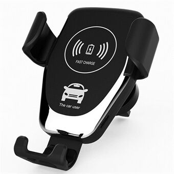 Q12 10W Car Air Vent Mount Gravity Phone Holder Wireless Charger Cellphone Charging Stand