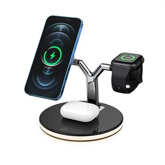 P970 Magnetic 3 in 1 Wireless Charging Table Bracket Charger Mount