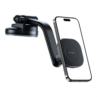 BENKS CZ02 Pro Suction Cup Mount Wireless Car Charger 15W Fast Charging Magnetic Absorption Phone Holder