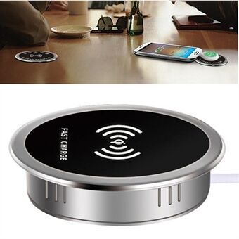 15W Embedded Desktop Wireless Charger Table Charging Pad