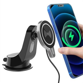 Magnetic Wireless Charger Car Phone Holder 15W Fast Charging Car Mount for iPhone 12 11 Samsung