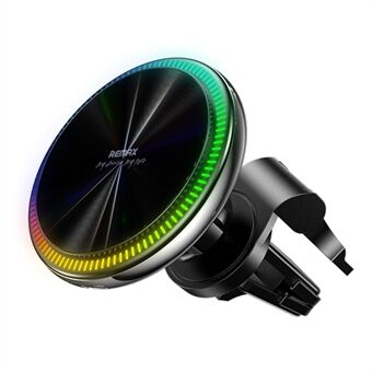 REMAX RM-C19 Rambo Series 15W Streaming Smart Magnetic Wireless Car Charger Air Vent Cell Phone Charger Mount
