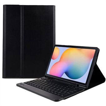 SK-P610D til Samsung Galaxy Tab S6 Lite (SM-P610) Farverigt baggrundsbelyst Bluetooth-tastatur med PU-læder Anti
