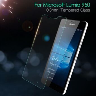 0,3 mm hærdet glas skærmbeskyttelsesfilm til Microsoft Lumia 950 Arc Edge
