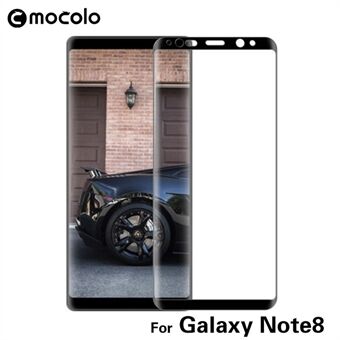 MOCOLO til Samsung Galaxy Note 8 3D buet fuld dækning skærmbeskytter i hærdet glas - sort